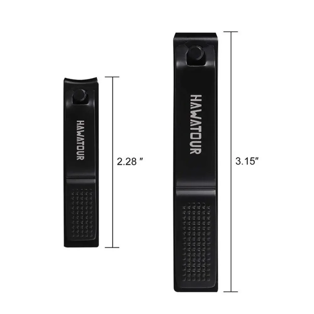 HAWATOUR Nail Clippers Set Ultra Sharp Sturdy Fingernail and Toenail Clipper